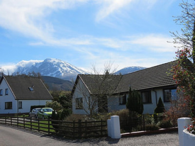 Mayfield B&B near Fort William with Ben Nevis in the background