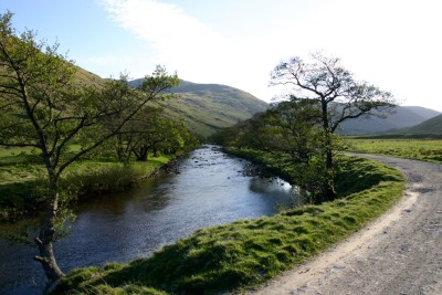 River and track leading to Conichan