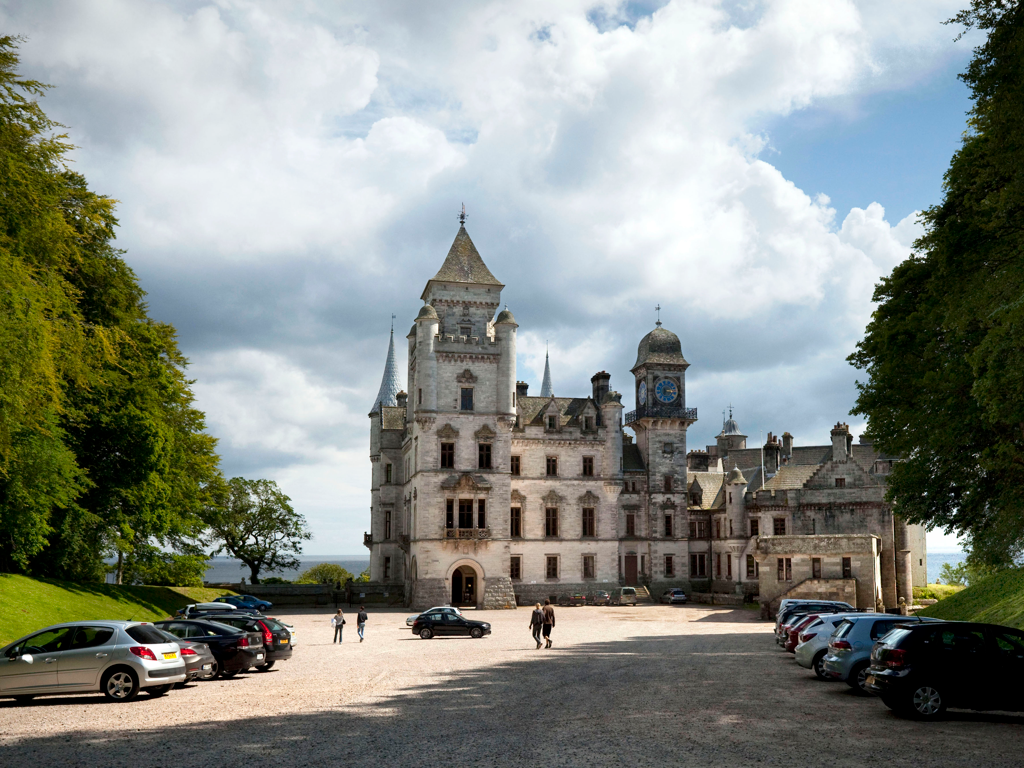 Dunrobin Castle at Golspie, Scotland