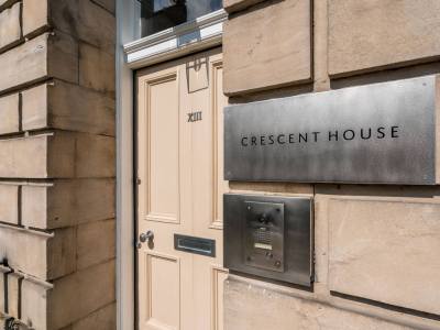 Welcome to Crescent House in Edinburgh's New Town, Scotland