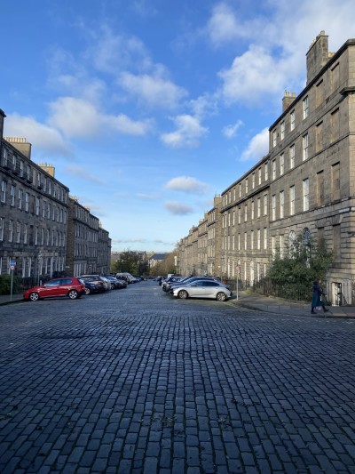 Looking down Scotland St